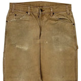 Dickies Carpenter Pants - 32W 31L Brown Cotton