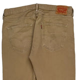 501 Levis Jeans - 36W 30L Beige Cotton