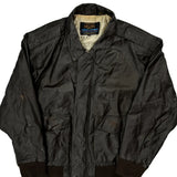 A-2 Flight American Born Leather Jacket - Large Brown Leather