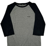 Oakley Long Sleeve T-Shirt - Large Gray Cotton