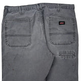 Dickies Double Knee Carpenter Trousers - 38W 30L Grey Cotton