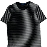 Polo By Ralph Lauren Striped T-Shirt - Medium Black Cotton