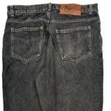 Embroidered Brand Name On Leg Capito Graphic Jeans - 35W 30L Grey Denim