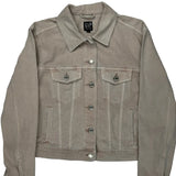 Gap Denim Jacket - Small Beige Cotton