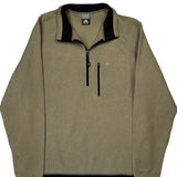 Nike Acg Fleece 1/4 Zip - Large Beige Polyester