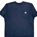 Carhartt T-Shirt - Large Blue Cotton