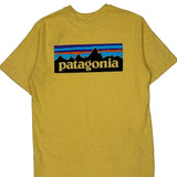 Responsibili-Tee Patagonia Graphic T-Shirt - Small Yellow Cotton