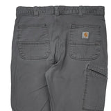 Carhartt Carpenter Trousers - 34W 32L Grey Cotton