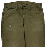 Dickies Carpenter Trousers - 35W 30L Green Cotton