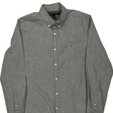 Tommy Hilfiger Checked Shirt - Medium Gray Cotton