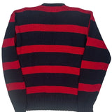 Polo By Ralph Lauren Striped Jumper - Large Navy Cotton