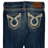 Big Star Contrast Stitch Jeans - 32W US 6 Dark Wash Cotton