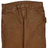 Dickies Carpenter Pants - 38W 31L Brown Cotton