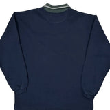 Russell Athletic Collared Sweatshirt - XL Navy Cotton