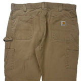 Carhartt Carpenter Trousers - 37W 32L Khaki Cotton