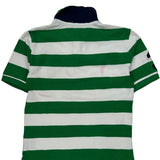 Age 10-12 Polo By Ralph Lauren Striped Polo Shirt - Medium Green Cotton