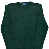 Polo By Ralph Lauren Sweater - Large Green Cotton