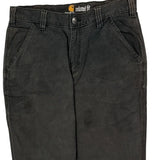 Carhartt Carpenter Trousers - 32W 30L Black Cotton