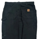 Carhartt Carpenter Trousers - 34W 30L Black Cotton