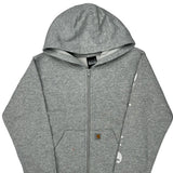 Age 7 Carhartt Hoodie - XS Grey Cotton Blend