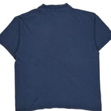 Just Do It Nike Cropped T-Shirt - Large Blue Cotton