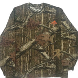 Mossy Oak Long Sleeve T-Shirt - 2XL Brown Cotton Blend