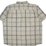 Carhartt Checked Short Sleeve Shirt - 2XL Cream Cotton