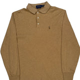 Polo By Ralph Lauren Polo Shirt - Medium Brown Cotton