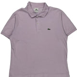 Lacoste Polo Shirt - XL Purple Cotton