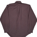 Ralph Lauren Checked Shirt - Medium Burgundy Cotton