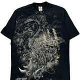 Demented & Deranged Ecko Unltd Graphic T-Shirt - Medium Black Cotton