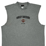 Harley Davidson Graphic Vest - XL Grey Cotton