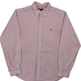 Ralph Lauren Striped Shirt - XL Red Cotton