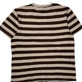 Pocket On Chest Lee Striped T-Shirt - XL Brown Cotton