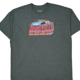 Nashville Superspeedway Nascar T-Shirt - 2XL Gray Cotton Blend
