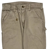 Carhartt Carpenter Trousers - 32W 31L Beige Cotton