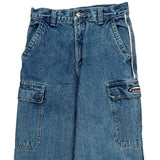 Zonz Cargo Trousers - 25W 27L Blue Denim