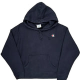 Reverse Weave Champion Hoodie - XL Navy Cotton