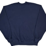 Bootleg 90S Blank Hanes Sweatshirt - 2XL Navy Cotton Blend