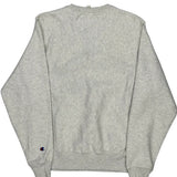 Vintage Reverse Weave Champion College Sweatshirt - Small Grey Cotton