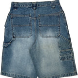 Utility Denim Shorts - 32W 10L Blue Cotton