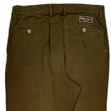 Made In USA Marlboro Classics Trousers - 32W 28L Green Cotton