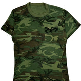 Unbranded Single Stitch T-Shirt - Small Camo Cotton