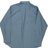 Afton Ralph Lauren Striped Shirt - Large Blue Cotton