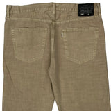 Levis Denim Shorts - 36W 11L Beige Cotton