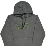 Nike Hoodie - Large Gray Cotton Blend