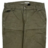 Carhartt Double Knee Carpenter Pants - 31W 34L Green Cotton