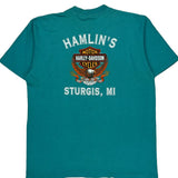 Sturgis, Mi Harley Davidson T-Shirt - XL Green Cotton