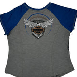 115 Years Anniversary Harley Davidson Graphic T-Shirt - 2XL Grey Cotton