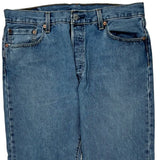 501 Levis Jeans - 32W 26L Blue Cotton
